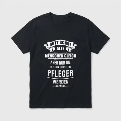 Pflege Witz Pfleger Pflegedienst T-Shirt – Klassisches T-Shirt in Schwarz