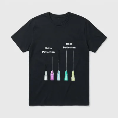 Pflege Nette Böse Patienten T-Shirt – Klassisches T-Shirt in Schwarz