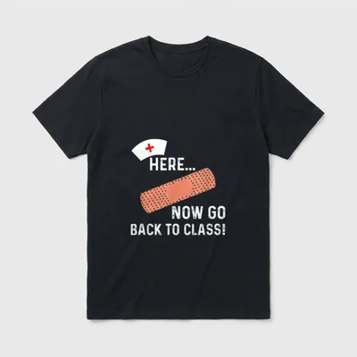 Lustige Schule Krankenschwester Medizinische T-Shirt – Klassisches T-Shirt in Schwarz
