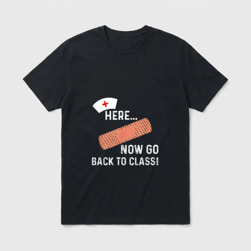 Lustige Schule Krankenschwester Medizinische T-Shirt – Klassisches T-Shirt in Schwarz