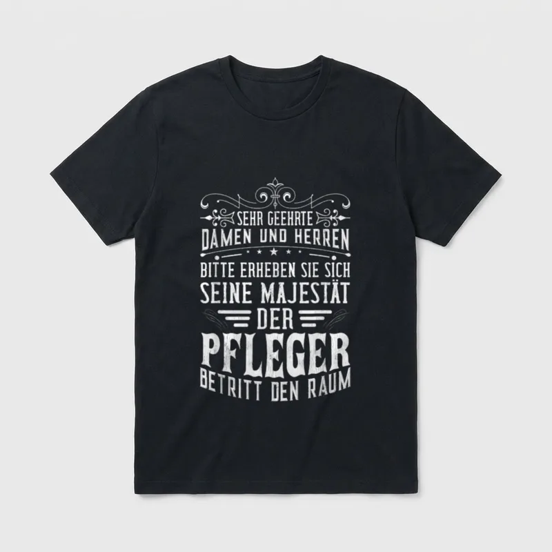 Altenpflegerin Altenpfleger Pfleger Lustiges T-Shirt – Klassisches T-Shirt in Schwarz