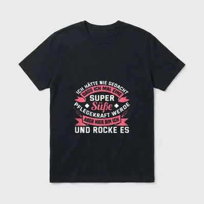 Lustig Super Süße Pflegekraft T-Shirt – Klassisches T-Shirt in Schwarz