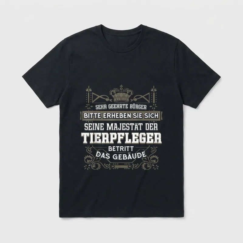 Tierpfleger Geschenk-Idee Lustiger Spruch T-Shirt – Klassisches T-Shirt in Schwarz