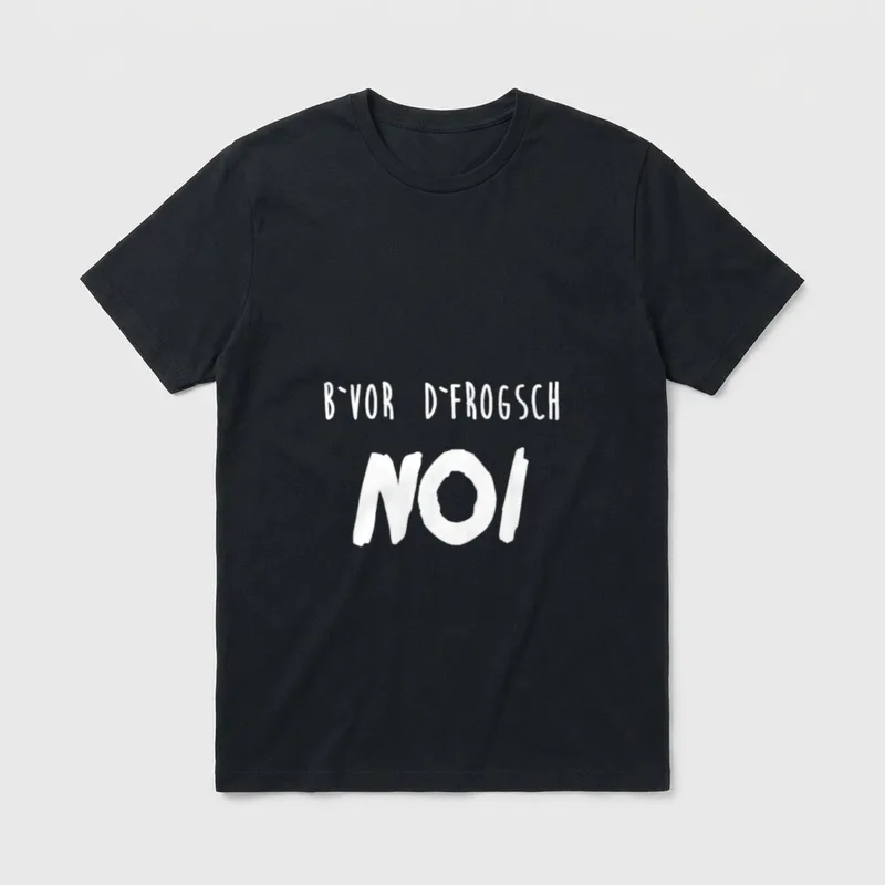 Lustiges Schwaben Schwäbischer Dialekt T-Shirt – Klassisches T-Shirt in Schwarz