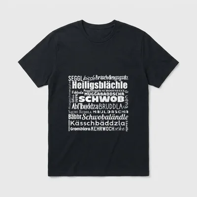 Schwäbisch Lernen Lustiger Schwaben T-Shirt – Klassisches T-Shirt in Schwarz