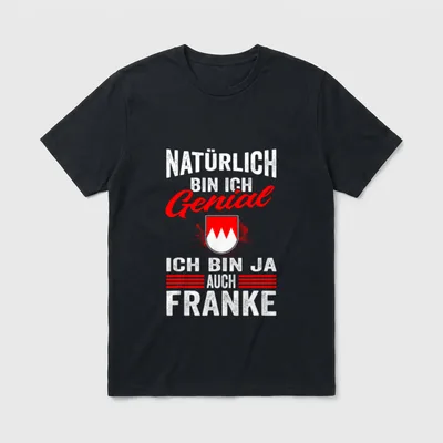 Fränkisch Franken Wappen Franke T-Shirt – Klassisches T-Shirt in Schwarz