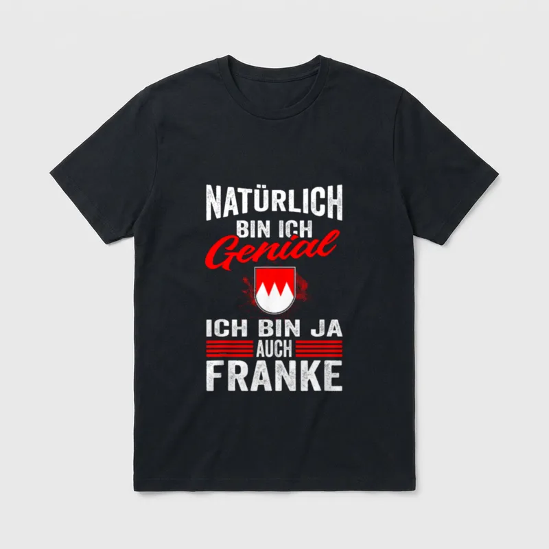 Fränkisch Franken Wappen Franke T-Shirt – Klassisches T-Shirt in Schwarz