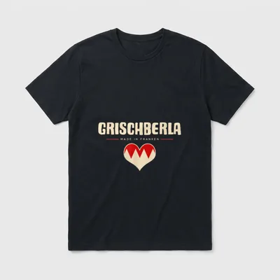 Grischberla Fränggisch Fränkisch lustige T-Shirt – Klassisches T-Shirt in Schwarz