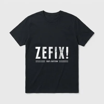 Zefix Grantler Spruch Bayern T-Shirt – Klassisches T-Shirt in Schwarz
