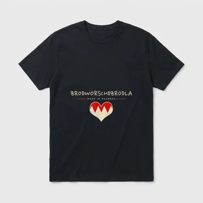Brodwörschdbrödla Fränggisch Fränkisch lustige T-Shirt – Klassisches T-Shirt in Schwarz
