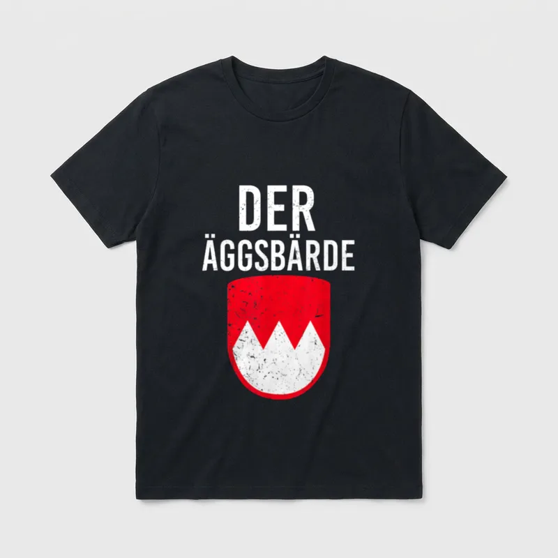 Der Äggsbärde Fränkischer Dialekt T-Shirt – Klassisches T-Shirt in Schwarz