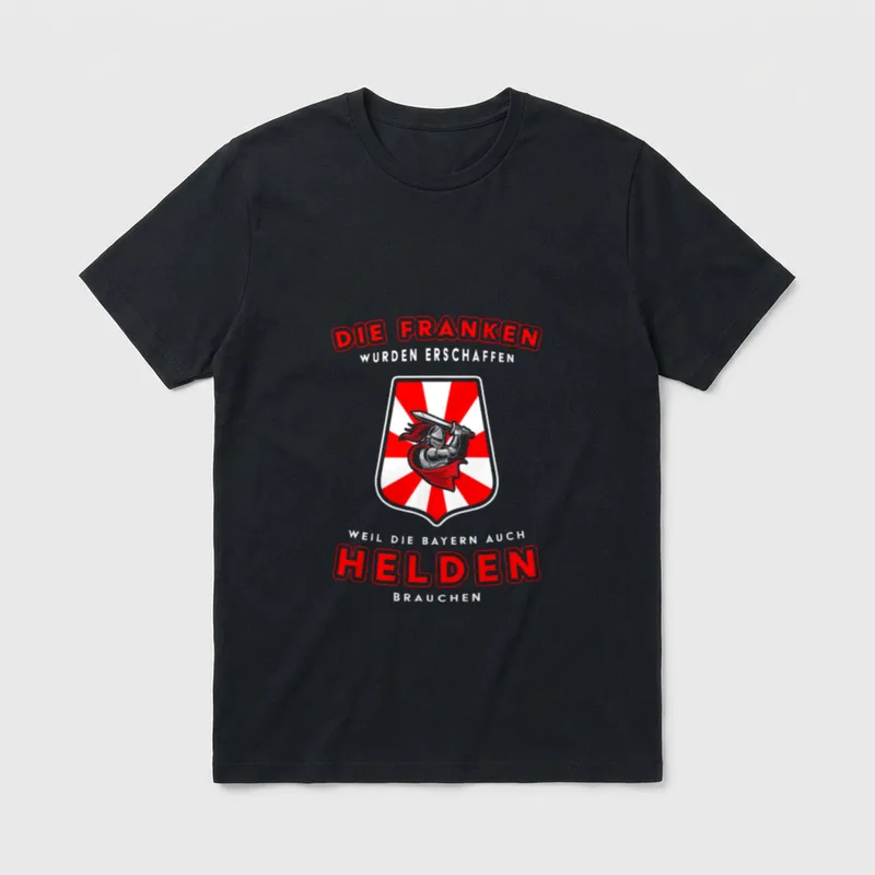 Fränkisch Fränkischer Dialekt Spruch T-Shirt – Klassisches T-Shirt in Schwarz