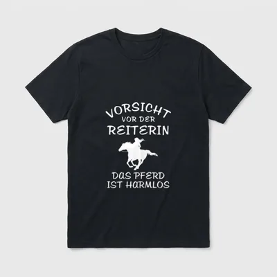 Pferde Liebhaber Mädchen Geschenke T-Shirt – Klassisches T-Shirt in Schwarz