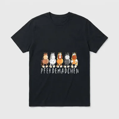 Pferdemädchen Pferde Sprüche I T-Shirt – Klassisches T-Shirt in Schwarz