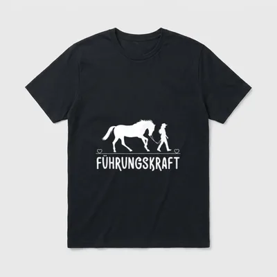 Führungskraft Pferd Reiten Lustiges T-Shirt – Klassisches T-Shirt in Schwarz