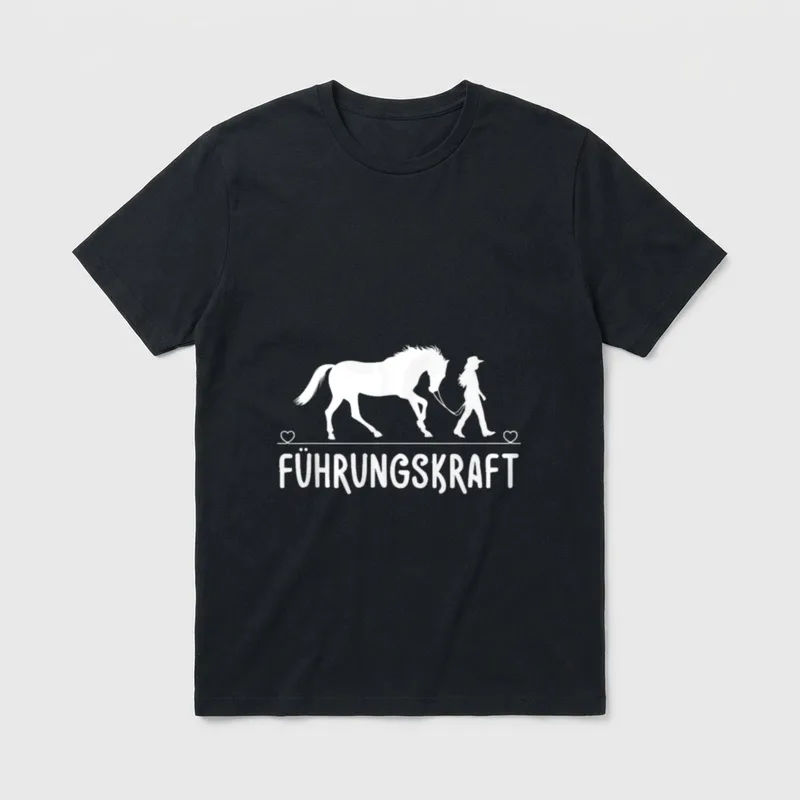 Führungskraft Pferd Reiten Lustiges T-Shirt – Klassisches T-Shirt in Schwarz
