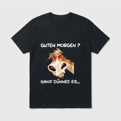 Guten Morgen? Ganz dünnes Reiten & Pferde T-Shirt – Klassisches T-Shirt in Schwarz