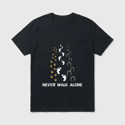 Lustig Hund Pferd Reiter T-Shirt – Klassisches T-Shirt in Schwarz