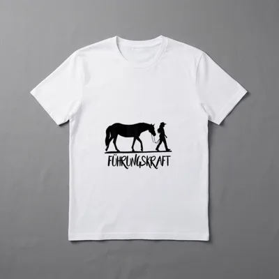 Pferde Führungskraft Witziger Western T-Shirt – Klassisches T-Shirt in Schwarz