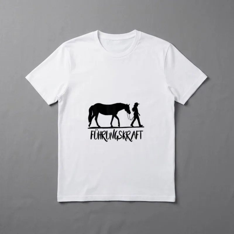 Pferde Führungskraft Witziger Western T-Shirt – Klassisches T-Shirt in Schwarz