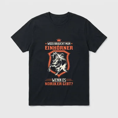 Noriker Pferde Mädchen Sprüche T-Shirt – Klassisches T-Shirt in Schwarz