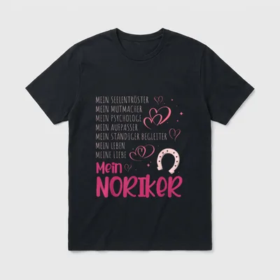 Noriker Pferd Liebhaber T-Shirt – Klassisches T-Shirt in Schwarz
