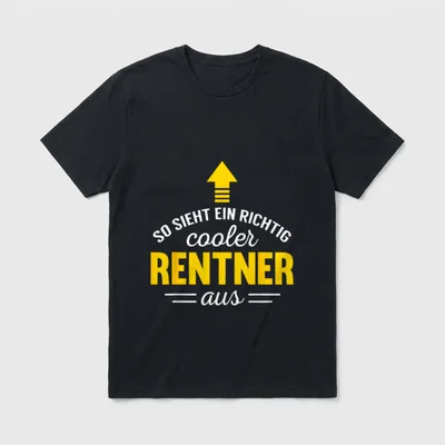 Lustiges Cooler Rentner Ruhestand T-Shirt – Klassisches T-Shirt in Schwarz