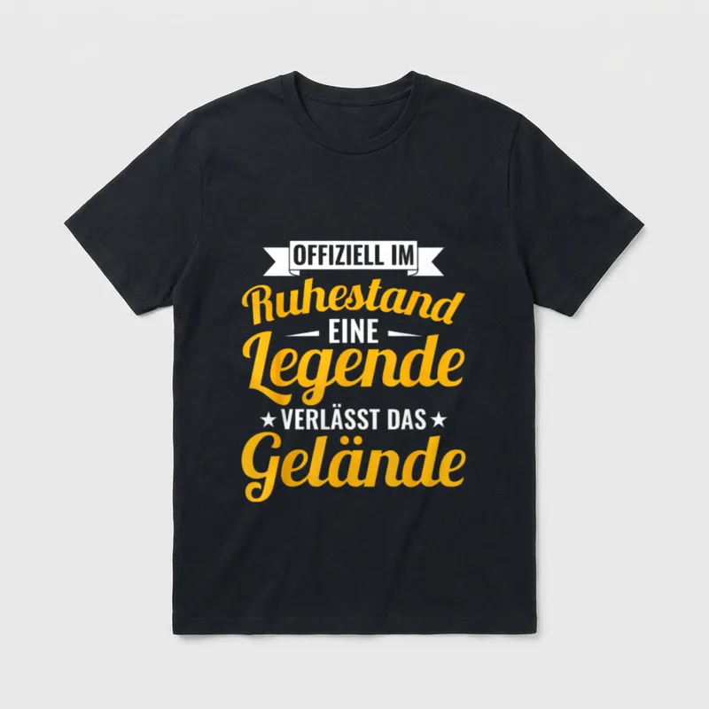 Rentner Arbeitskollegen Geschenke Offiziell T-Shirt – Klassisches T-Shirt in Schwarz