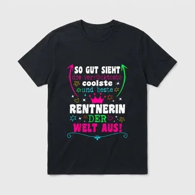 Beste Rentnerin Rente Rentner T-Shirt – Klassisches T-Shirt in Schwarz