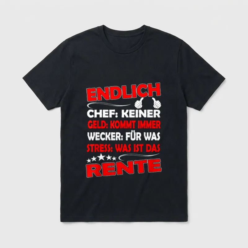 Lustiges Rente Pensionist Pensionierung T-Shirt – Klassisches T-Shirt in Schwarz