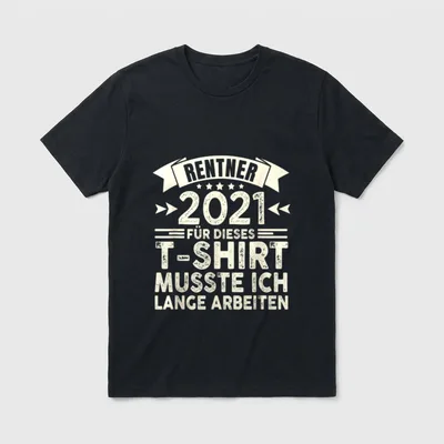 Rente 2021 Opa Rentner T-Shirt – Klassisches T-Shirt in Schwarz