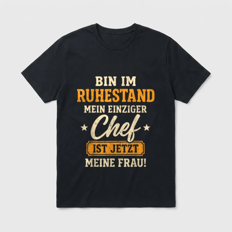 Rente 2026 Ruhestand Pension Pensionär T-Shirt – Klassisches T-Shirt in Schwarz
