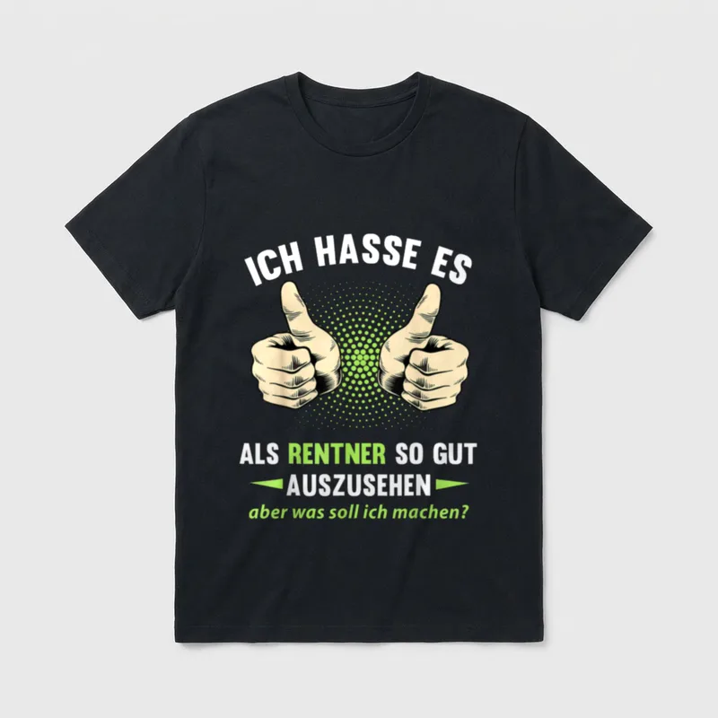 Rentner Rentnerin Ruhestand Rente T-Shirt – Klassisches T-Shirt in Schwarz