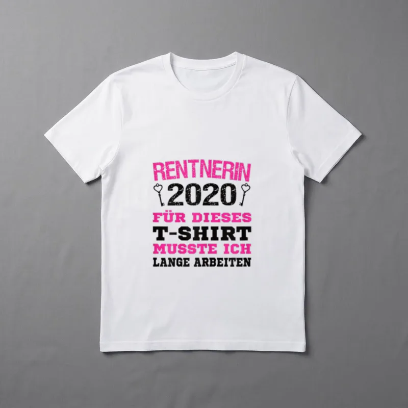 Rentnerin 2020 lustiges Rente T-Shirt – Klassisches T-Shirt in Schwarz