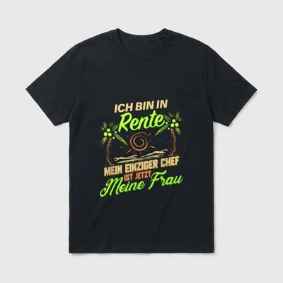 Rente Lustig für Rentner T-Shirt – Klassisches T-Shirt in Schwarz