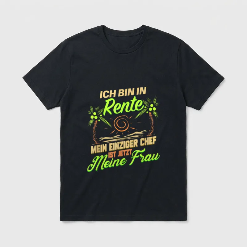 Rente Lustig für Rentner T-Shirt – Klassisches T-Shirt in Schwarz