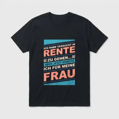 für Rentner Lustiges Ruhestand T-Shirt – Klassisches T-Shirt in Schwarz