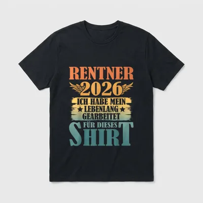 Legendäre Rentner Sprüche Rente T-Shirt – Klassisches T-Shirt in Schwarz