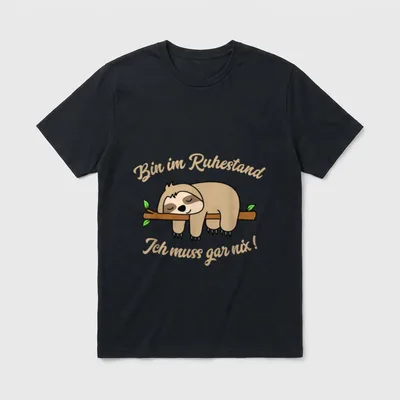 Ruhestand Rentner Spruch für Männer T-Shirt – Klassisches T-Shirt in Schwarz