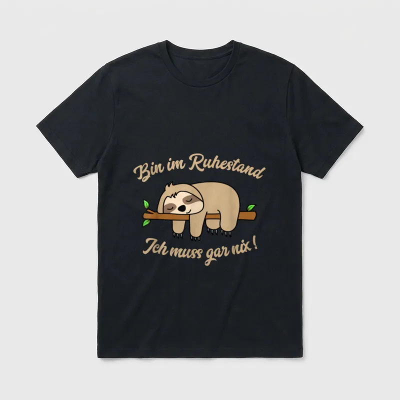 Ruhestand Rentner Spruch für Männer T-Shirt – Klassisches T-Shirt in Schwarz