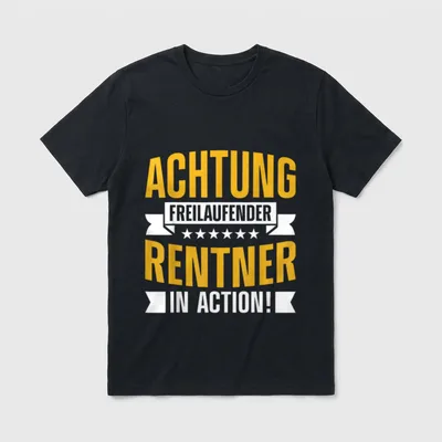 Rentner 2023 Spruch Ruhestand T-Shirt – Klassisches T-Shirt in Schwarz