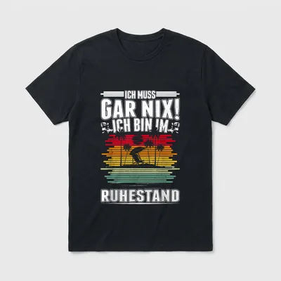 Rentner 2021 Lustig Ruhestand T-Shirt – Klassisches T-Shirt in Schwarz