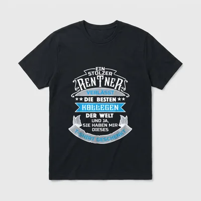 Rentner 2023 lustiger Spruch T-Shirt – Klassisches T-Shirt in Schwarz