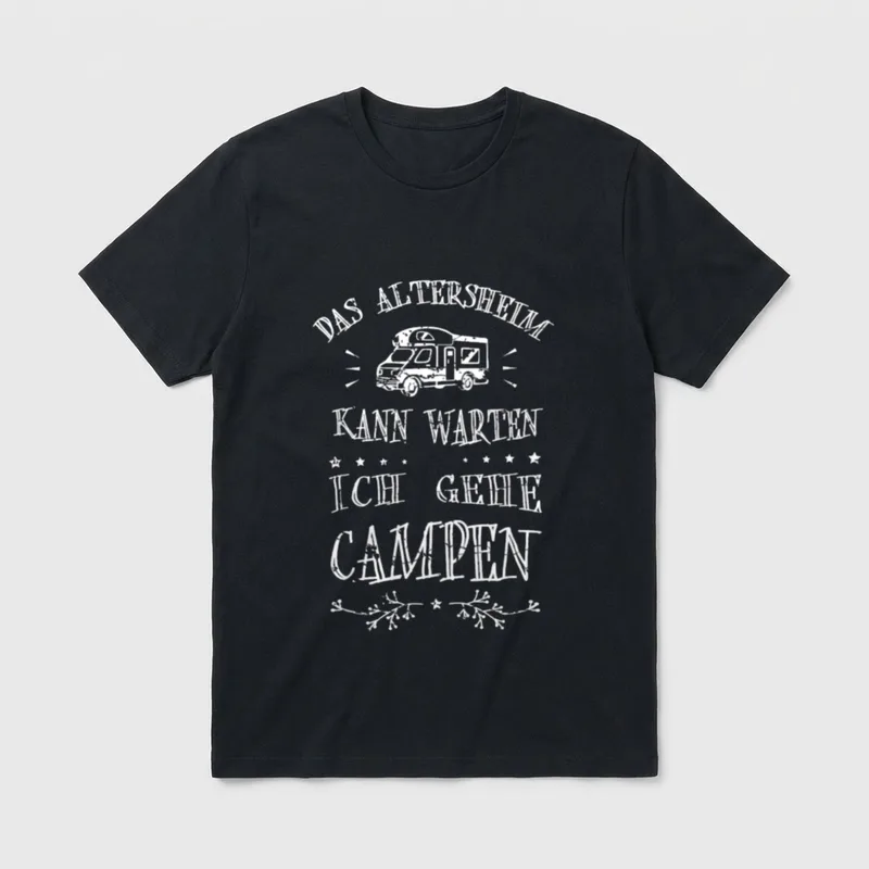 Rentner Wohnmobil Lustig Ruhestand Camping T-Shirt – Klassisches T-Shirt in Schwarz