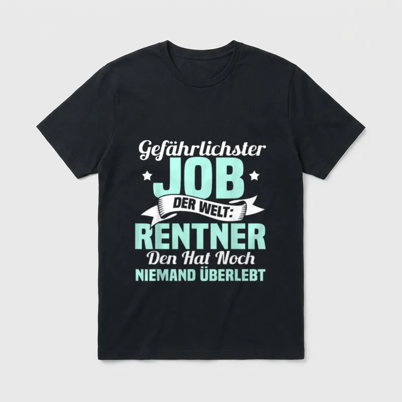 Lustig Rentner Rentnerin Gefährlichster T-Shirt – Klassisches T-Shirt in Schwarz