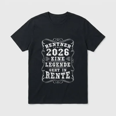T-Shirt eine Legende Geht in Rente – Klassisches T-Shirt in Schwarz