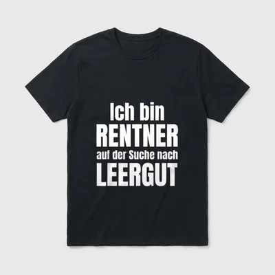 Lustiges Rentnermotiv Rentner T-Shirt – Klassisches T-Shirt in Schwarz