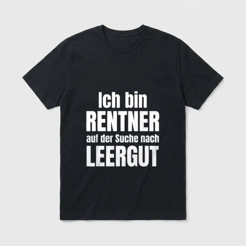 Lustiges Rentnermotiv Rentner T-Shirt – Klassisches T-Shirt in Schwarz