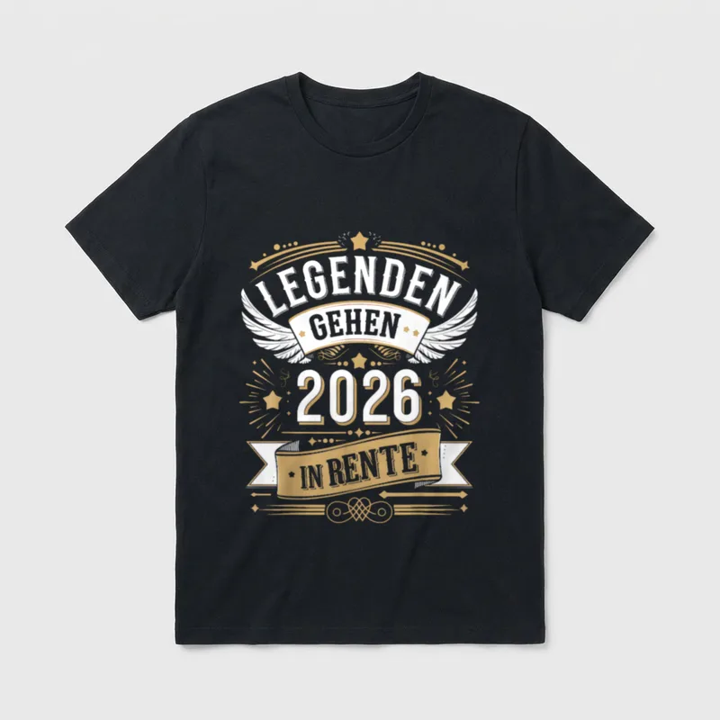 Legenden Gehen 2026 T-Shirt – Klassisches T-Shirt in Schwarz