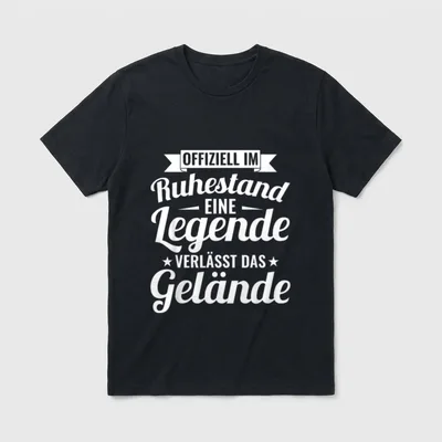 Offiziell Im Ruhestand Pensionierung T-Shirt – Klassisches T-Shirt in Schwarz